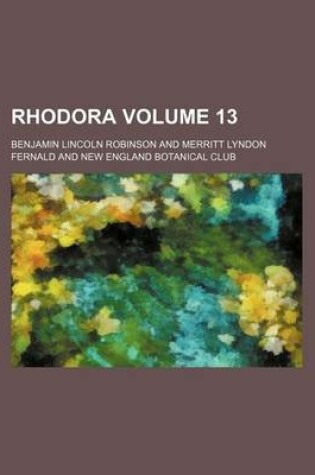 Cover of Rhodora Volume 13