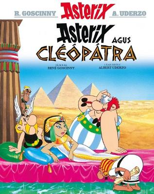 Book cover for Asterix agus Cleopatra (Irish)