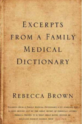 Cover of Excerpts from a Family Medical Dictionary