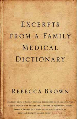 Book cover for Excerpts from a Family Medical Dictionary