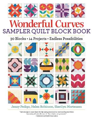 Book cover for Wonderful Curves Sampler Quilt Block Book