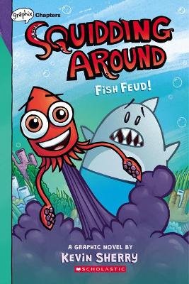 Book cover for Fish Feud!: A Graphix Chapters Book