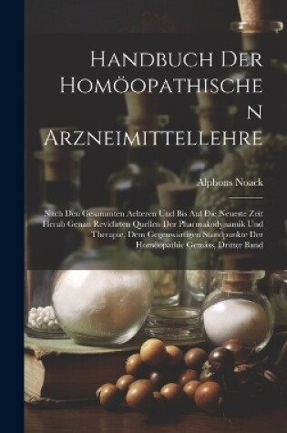 Cover of Handbuch der homöopathischen Arzneimittellehre