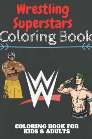 Cover of Wrestling Superstars Coloring Book