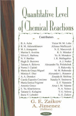 Book cover for Quantitative Level of Chemical Reactions