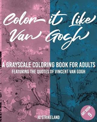 Book cover for Color It Like Van Gogh A Grayscale Coloring Book for Adults Art Book 9
