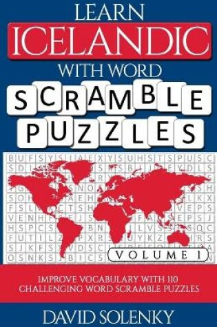 Cover of Learn Icelandic with Word Scramble Puzzles Volume 1