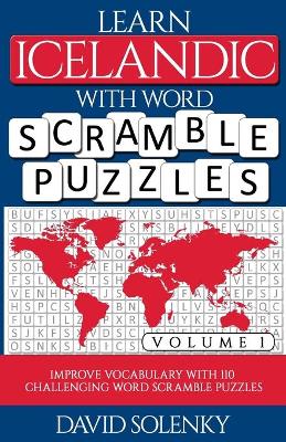 Book cover for Learn Icelandic with Word Scramble Puzzles Volume 1