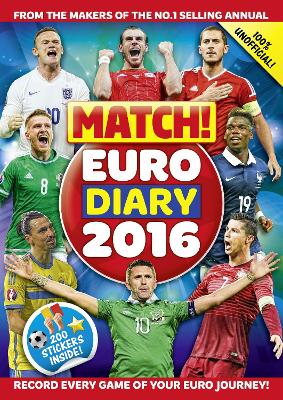 Book cover for Match! Euro 2016 Diary: Record every game of your Euro journey 100% unofficial