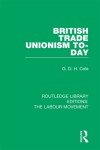 Book cover for British Trade Unionism To-Day