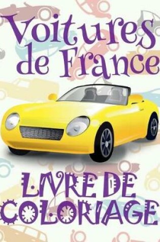 Cover of Voitures de France Livre de Coloriage