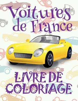 Book cover for Voitures de France Livre de Coloriage