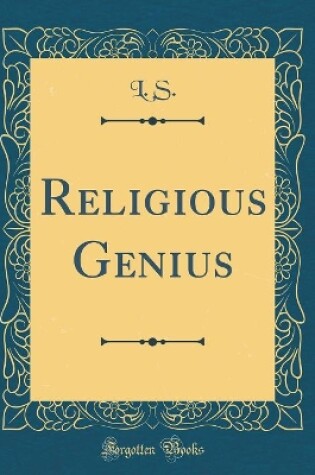 Cover of Religious Genius (Classic Reprint)