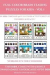 Book cover for Worksheets for Children (Full color brain teasing puzzles for kids - Vol 1)