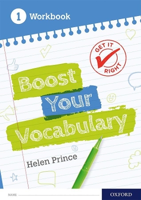 Book cover for Get It Right: Boost Your Vocabulary Workbook 1 (Pack of 15)