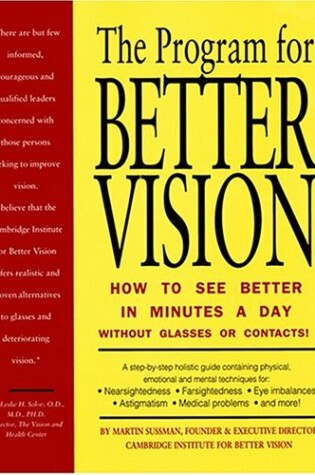 Cover of The Program for Better Vision