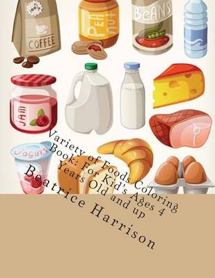 Book cover for Variety of Foods Coloring Book