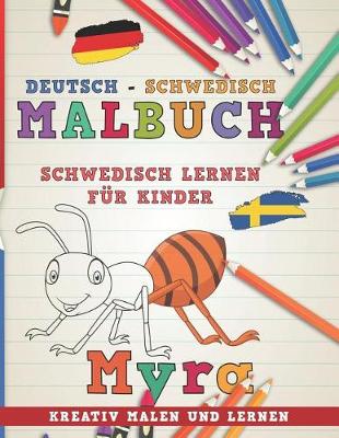 Book cover for Malbuch Deutsch - Schwedisch I Schwedisch Lernen F