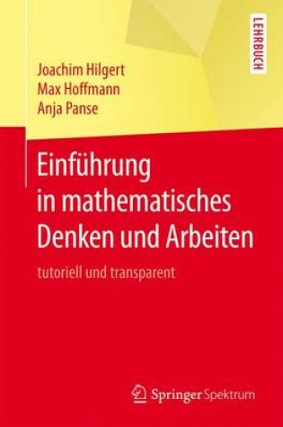 Cover of Einführung in mathematisches Denken und Arbeiten