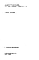 Book cover for Thompson: Auguste *Comte* -the Foundatio