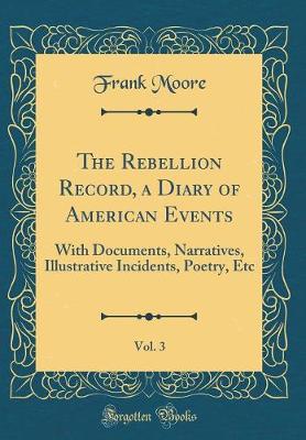 Book cover for The Rebellion Record, a Diary of American Events, Vol. 3