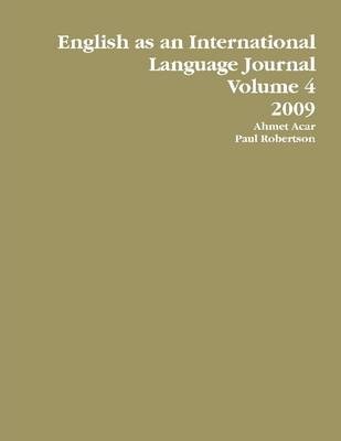 Book cover for English As an International Language Journal: Volume, 2009