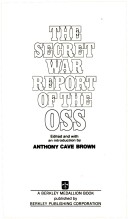 Book cover for SEC War Report O S S