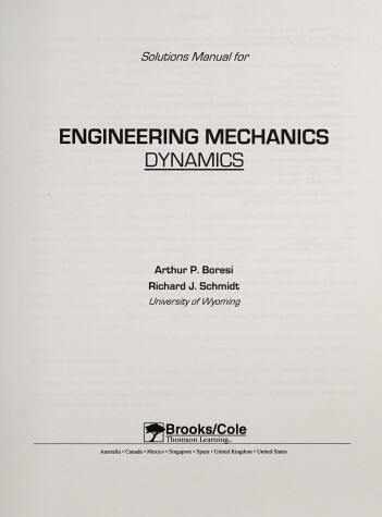 Book cover for Engineering Mechanics Sm