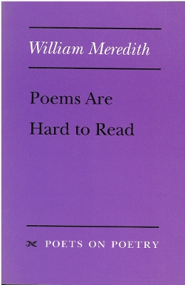 Book cover for Poems Are Hard to Read