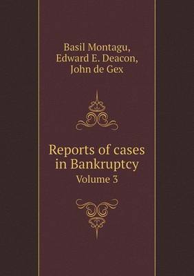 Book cover for Reports of cases in Bankruptcy Volume 3