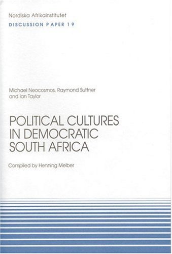 Cover of Political Cultures in Democratic South Africa