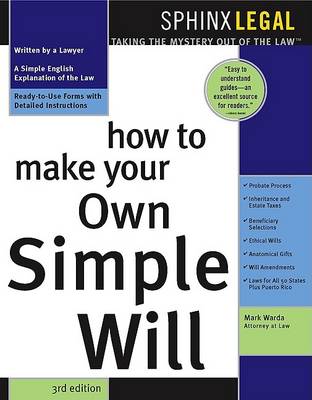 Book cover for How to Make Your Own Simple Will