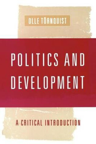 Cover of Politics and Development