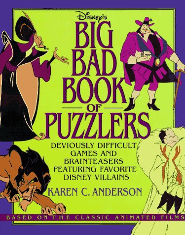 Book cover for Disney's Big Bad Book of Puzzlers