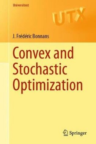 Cover of Convex and Stochastic Optimization