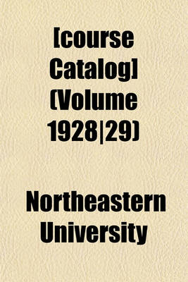 Book cover for [Course Catalog] (Volume 1928-29)