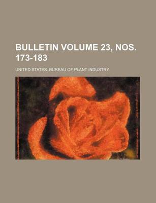 Book cover for Bulletin Volume 23, Nos. 173-183