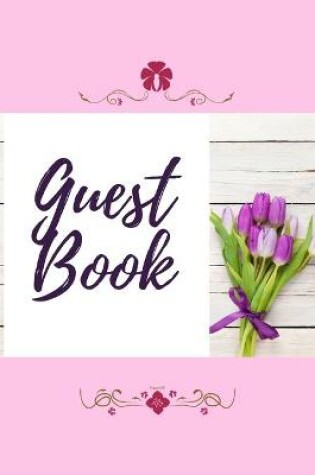 Cover of Guest Book - Tulip Bouquet