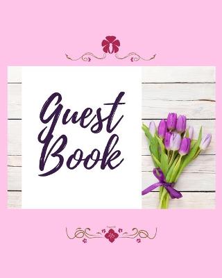 Book cover for Guest Book - Tulip Bouquet