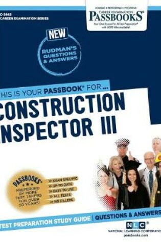 Cover of Construction Inspector III (C-3443)