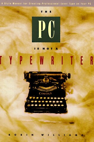 Cover of The Pc is not a typewriter