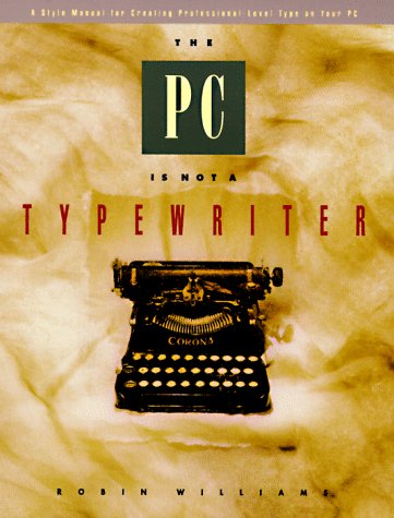 Book cover for The Pc is not a typewriter