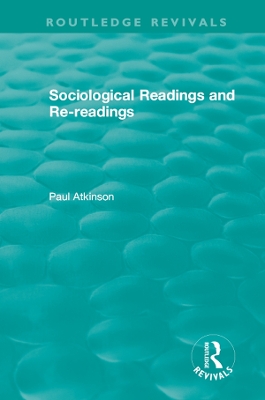 Book cover for Sociological Readings and Re-readings (1996)