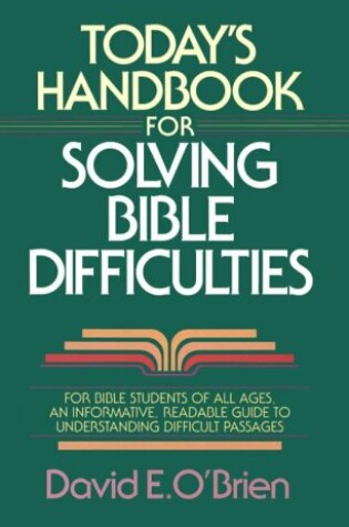 Cover of Todays Handbook Solving Bible Diff