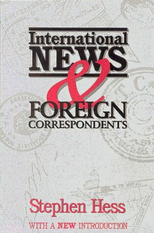 Cover of International News and Foreign Correspondents