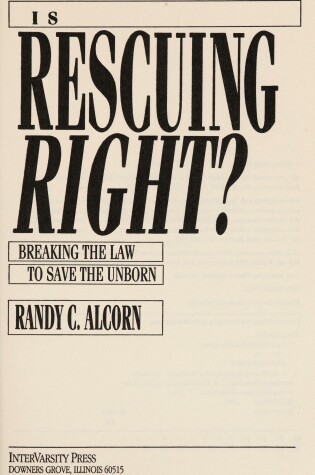 Cover of Is Rescuing Right?