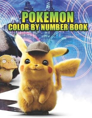 Book cover for pokemon color by number book