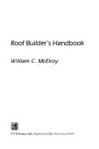 Cover of Roof Builders Handbook