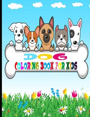 Book cover for Dog coloring book for kids