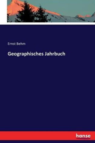 Cover of Geographisches Jahrbuch